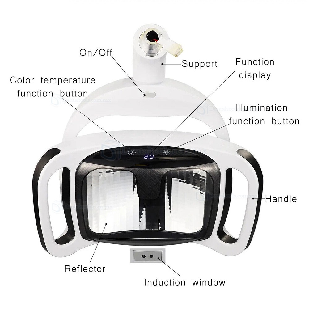 KY KY-P152 L&aacute;mpara dental de 4 LEDs con sensor y conexi&oacute;n de 22mm